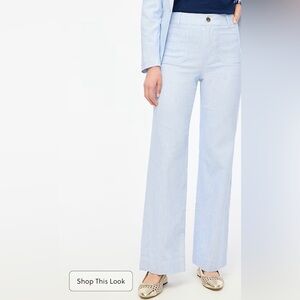 J Crew factory high-rise patch-pocket wide-leg pant size 30